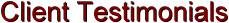 website marketing client testimonials